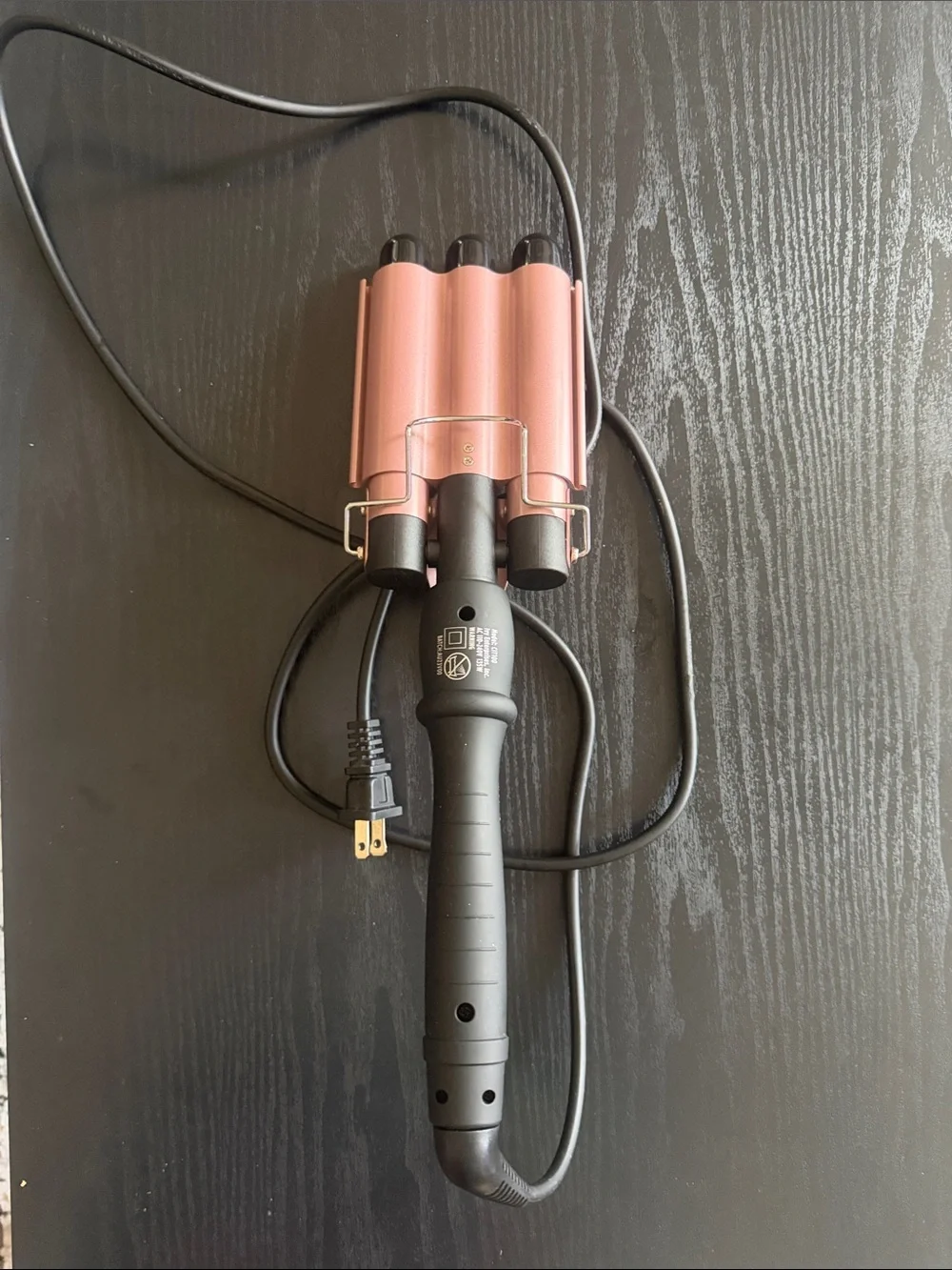3-Barrel Pink Triple Barrel Waver Hair Curler with Auto shut off